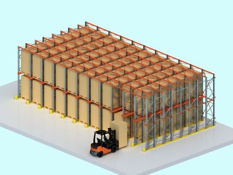FILO High Density Drive Melalui Sistem Racking
